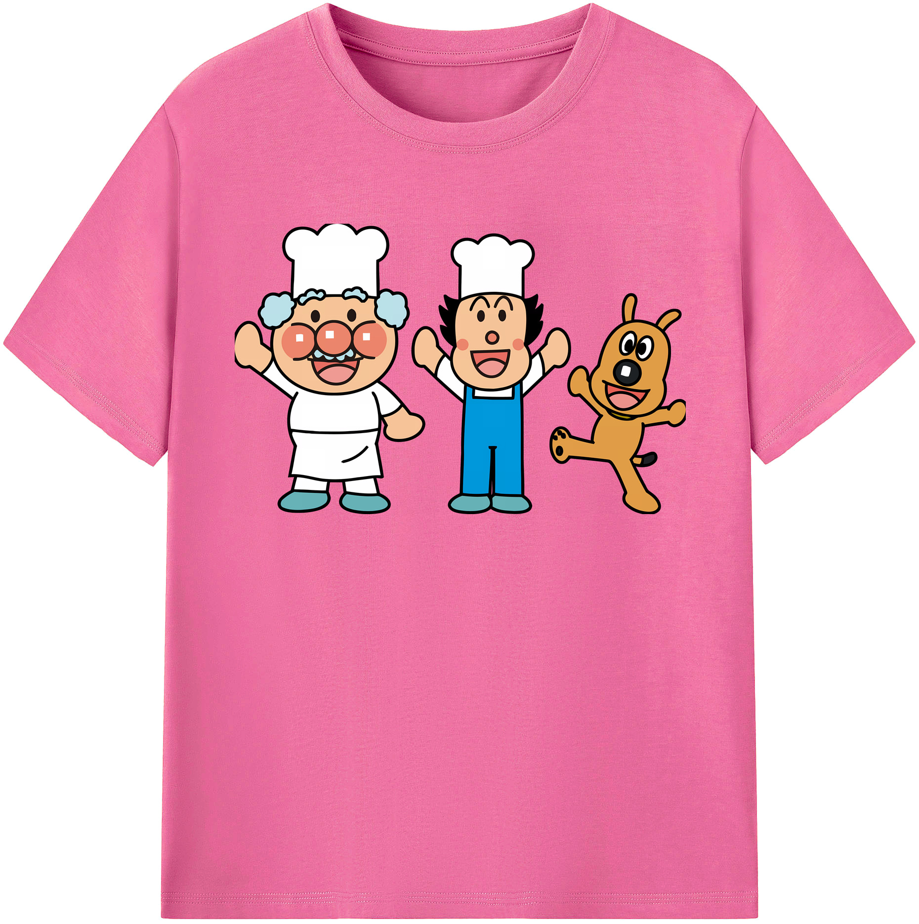 （画像用） アンパンマン Anpanman レディースカジュアルプリントTシャツ（綿100％）